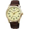 CaSio Analog Quartz Men S Watch Mtp V001gl 9b Gold Cream Yellow