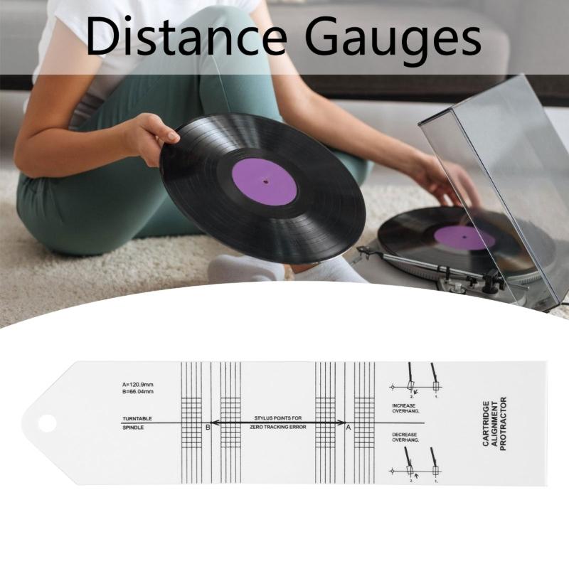 Turntables Cartridge Stylus Alignment Gauges Stylus Calibration Protractors for Audiophiles and Vinyls Enthusiasts