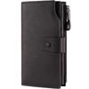 Ladies Purse, Large Capacity RFID Blocking Leather Women's Wallet with Multiple Card Slots and Zipper Coin Purse1pcsblack