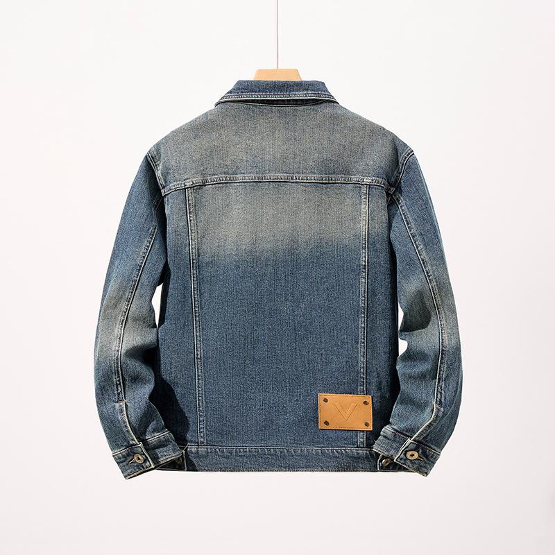 Men's Autumn Blue Fashion Versatile Slim Fit Denim Jacket