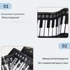 Built in Speaker 49 Key Piano Foldable Piano USB Connectivity Silicone Keys Practical Design for Home Entertainment