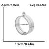 Thickness 10mm Innner Size 15-45mm Stainless Steel Locket Pendants For Jewelry Makings Supplies Round Glass Twist Screw Lockets