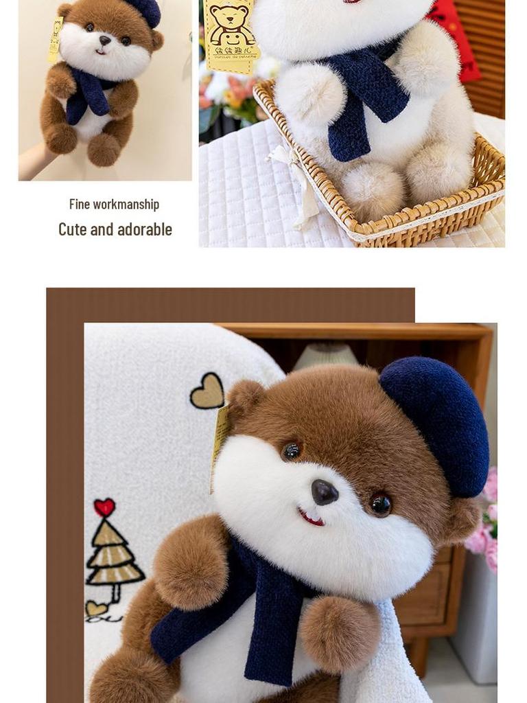 Beaver Plush Scarf Toy & Pillow - Cute Birthday Gift for Girls