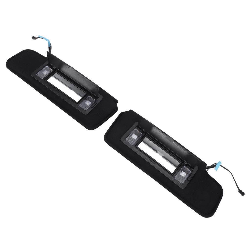 1 Paar Links Rechts Sonnenblende mit Schminkspiegel 12459827 Schwarz Vordere Sonnenblende Set für C4 1984‑1996