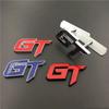 3D Metal GT Logo Letters Car Front Grill Rear Trunk Emblem Badge Sticker Decals For GT Accessories