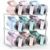 Stackable Water Bottle Organizer Holder For Clear Wine Rack Cup Bottle Holder For Cabinet Home Countertop Fridge Pantry Shelf