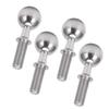 4 szt. Śruba z głowicą kulową ze stali nierdzewnej z czopem kulowym dla ARRMA INFRACTION 6S 1/7 dla TYPHON 6S 1/8 Samochód RC Srebrny