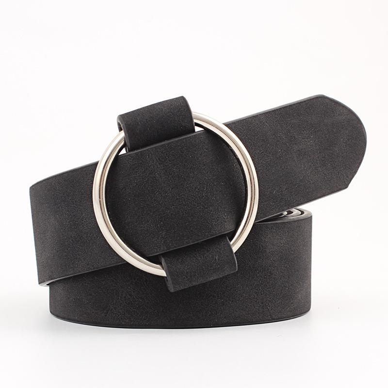 Innovative Needle-free Ring Buckle Women's Belt Student Jeans Belt