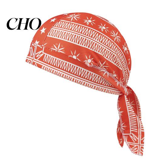 Hiking Headband Paisley Cooling Headscarf Cap Set, Sweat Wicking Adjustable Elastic Strap Bandana Straps Fit Breathable Hand Washable Headwrap Hat
