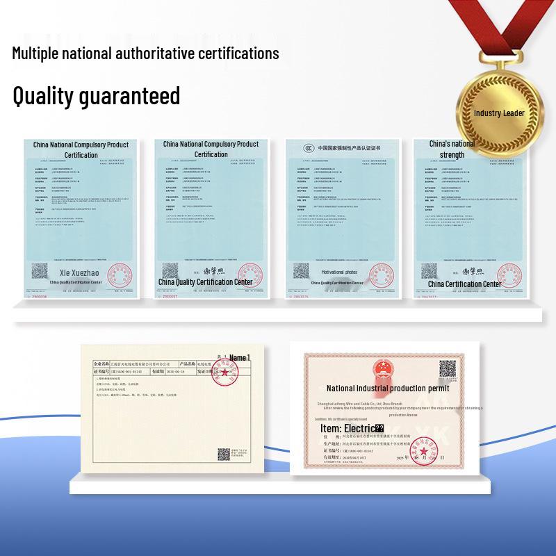 Leifan Three-Core Oxygen-Free Copper Outdoor Waterproof Power Cable, 1-35 Sq. mm, National Standard.