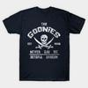 Men Black Print T-shirt The Goonies Never Say Die No-Cut Transfer Paper Print Cotton Tshirt