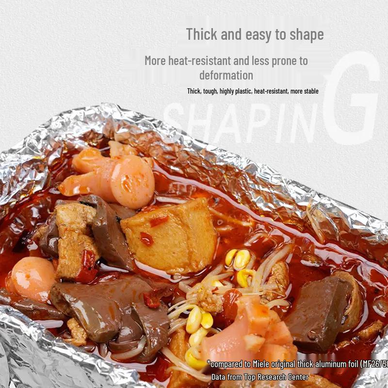 Miaojie Gruba Nieprzywierająca Folia Aluminiowa