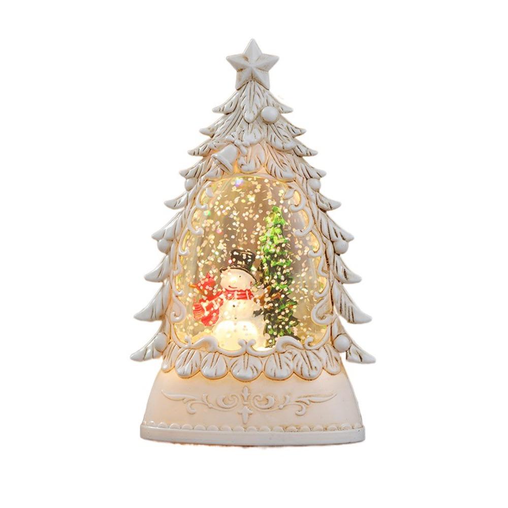 

Water-Filled Christmas Wind Lantern Sculpture Battery Powered Christmas Plastic Ornament Office Style 3