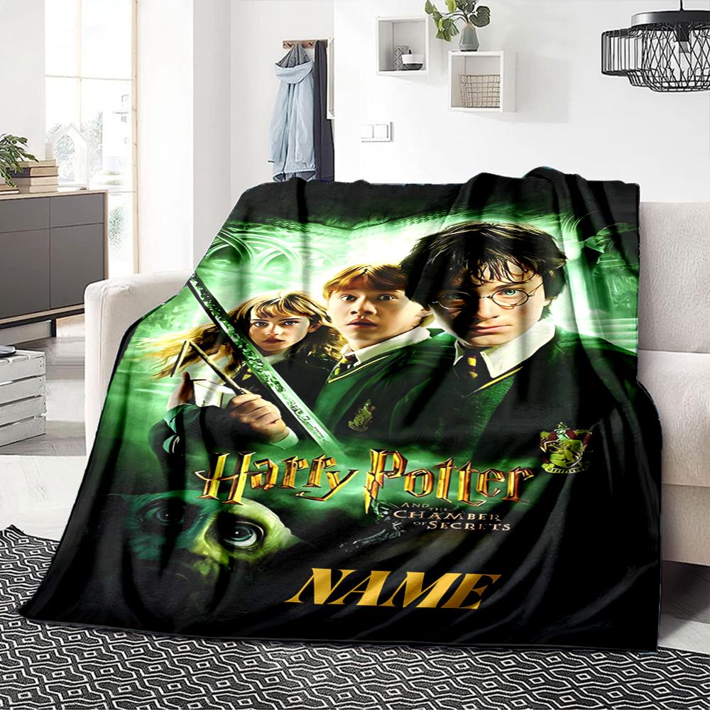 Custom Name Elegant Gothic Crest blanket for Couch & Bed, Plush Cozy Fuzzy Blanket Super Soft & Warm Blankets for Fall and Winter. 090874