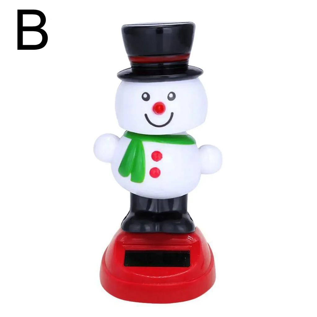 New Arrival Christmas Car Ornament Solar Ornament Bobblehead Doll Christmas Modeling Ornament Gift Creative Interior Car Supplie