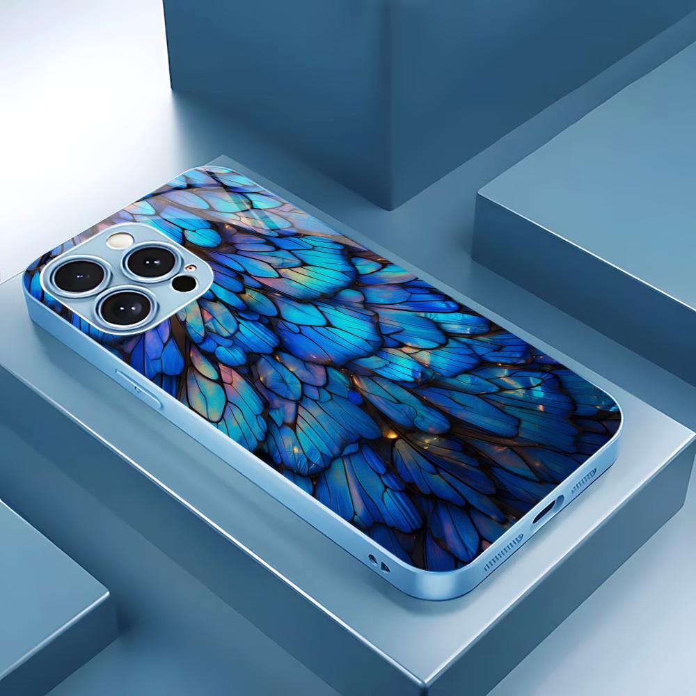 

Men and women new Hot-selling protective case Phone Case Metallic paint Glass PhoneCase for iPhone 17 16 15 14 13 12pm Pro Plus iPhone 11 ProMax