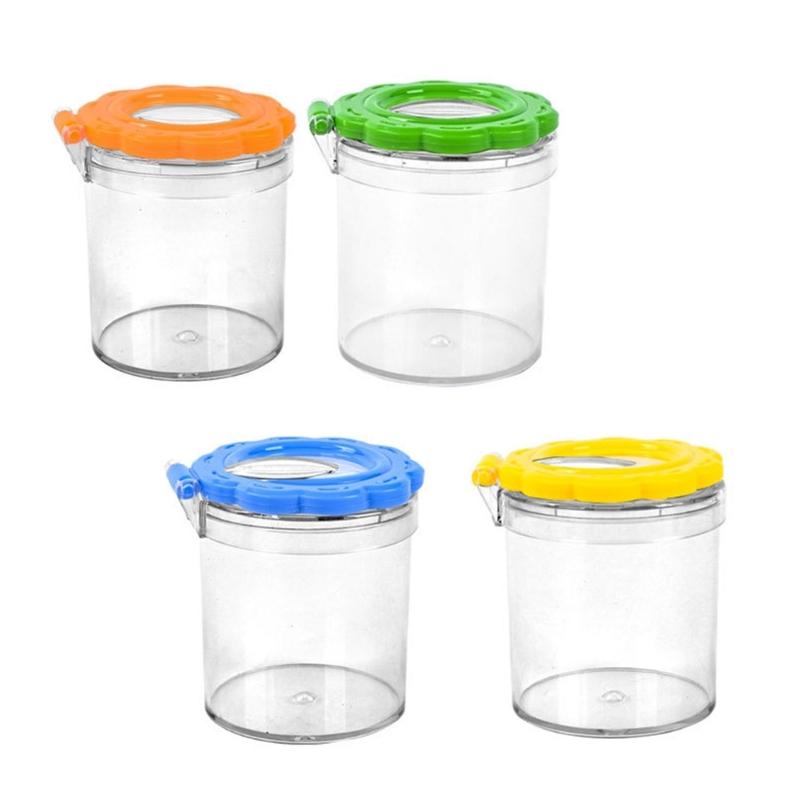 4Pcs Insect Observation Box With Magnifying Lid And Tweezer For Kids Science Exploration Outdoor Exploration