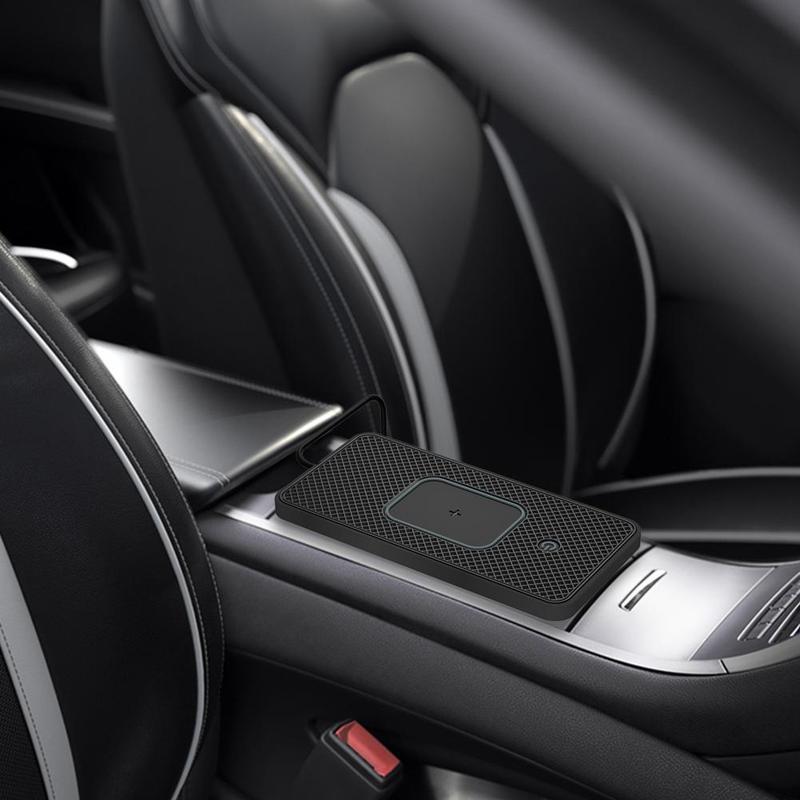 20W Fast Wireless Phone Charger Car Charging Pad with Non-Slip Base 8 Ambient Lights Universal Phone Cordless Charging Mat