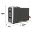 Auto TYPE-C PD QC3.0 USB Interface Dual Socket Port Charger Using For Toyota Tacoma Land Cruiser Reiz Hilux Prado 120 FJ CRUISE