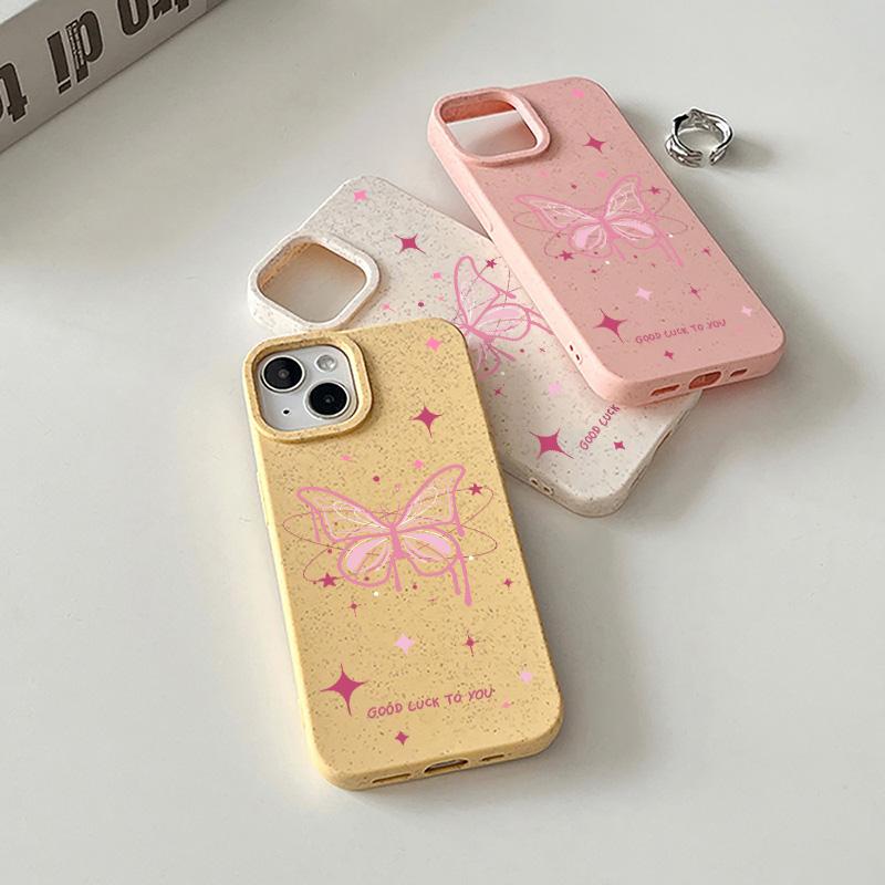 Mobile Phone Cases for iPhone 11 13 XR 15 Pro Max 12 14 Pro Max Case iPhone 16 7 Plus 8 Plus XS Max Degradable and Environmentally Friendly Anti-fall