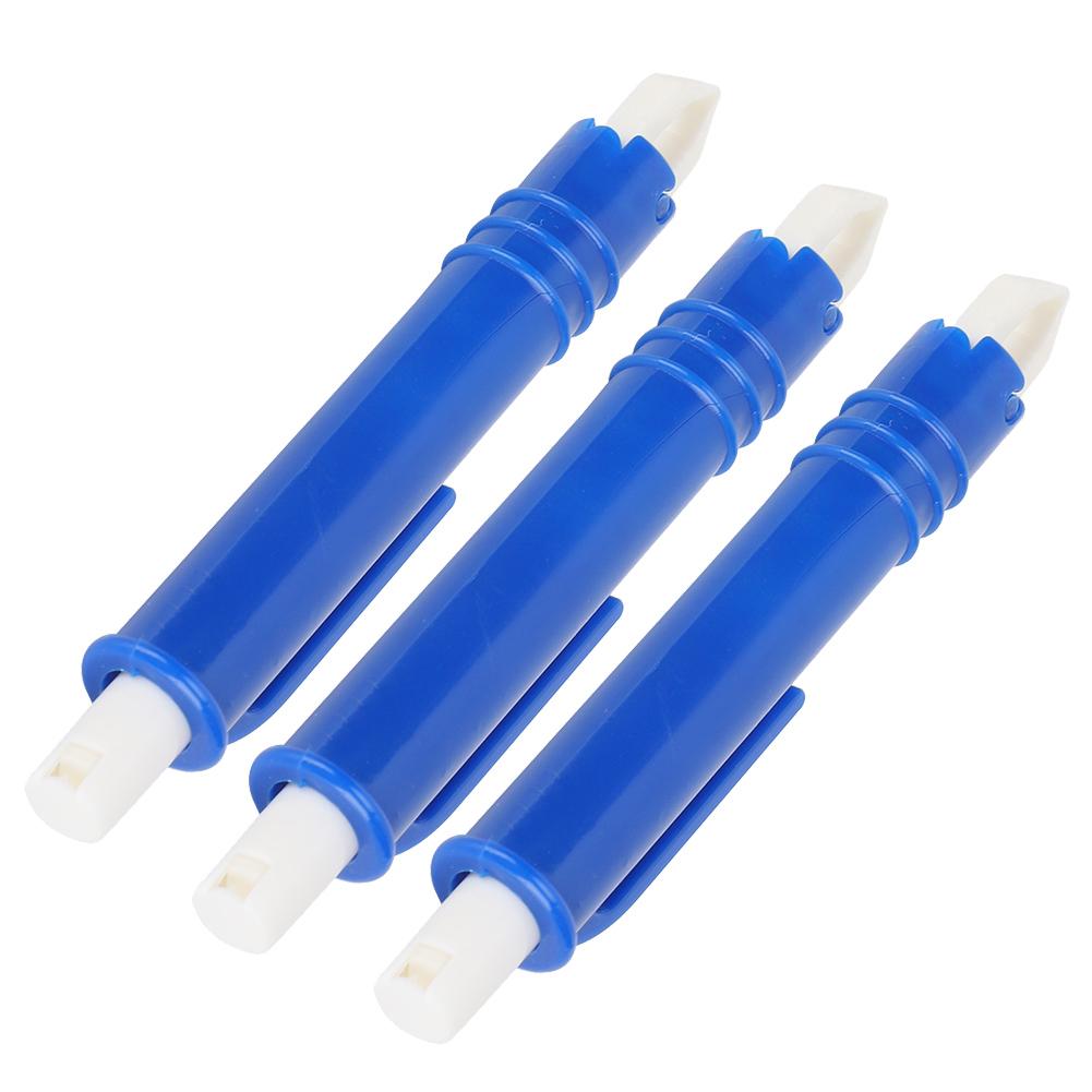 3Pcs Pet Lice Remover Flea Clip Tick Tweezers Mites Picker Tool for Dogs Cats GeneralBlue