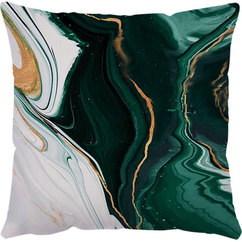

Наволочка с зеленой мраморной текстурой, полиэстер, диван, кресло, поясная подушка, набор подушек 45x45 см, свет для спальни, роскошное украшение для дома 40x40cm