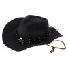 Stile Etnico Cappello da Cowboy Estivo Protezione Solare Intreccio di Paglia Cappello Western Protezione Solare