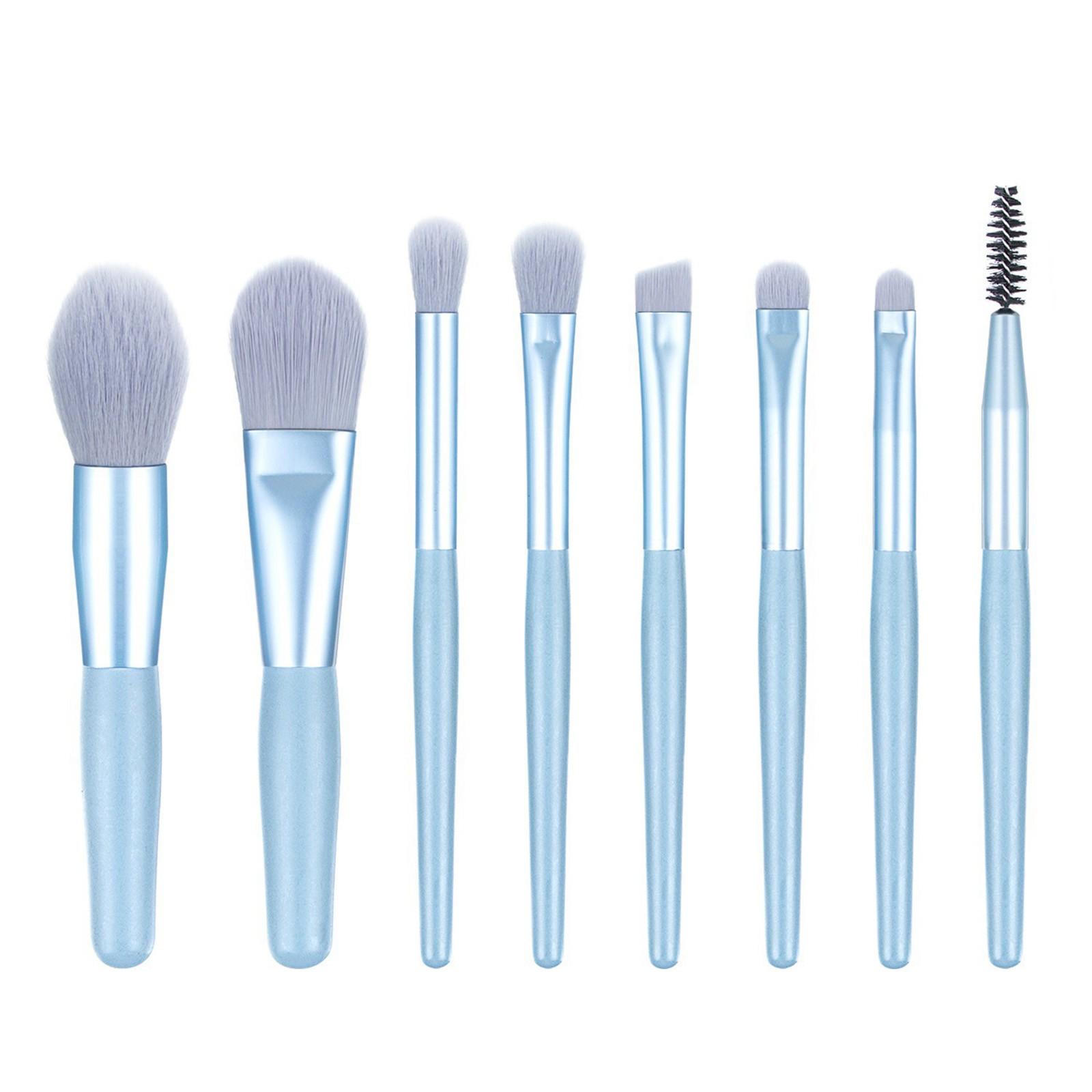 8PCS Fashion Portable Makeup Brush Set Foundation Brush Eye Shadow Brush Set