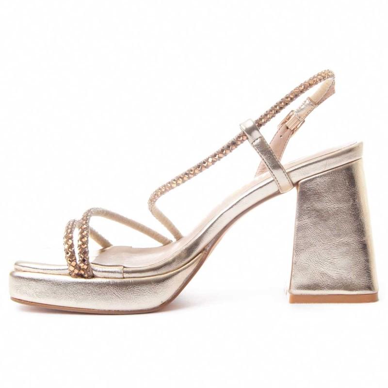 Sandalia De Tacón Para Mujer.  Montevita  Festsand5  88521