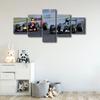 5Pcs F1 Racing Car House Sports Car 5 Pieces Canvas Art Poster HD Print Room Decor Pictures Paintings Wall Modern Home Decor