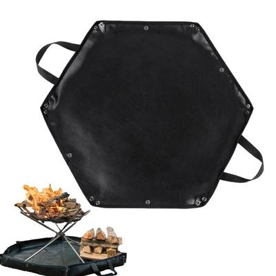 Camping Fireproof Mat Hexagonal Folding Heat Resistant Flame Retardant Insulation Pad Stove Anti Flame Padding Camping Supplies