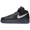 Air Force 1 Mid Premium 'Black Metallic Silver' Sneakers DX3061-001