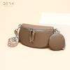 Genuine Leather Women's Bag Fashionable and Niche Single-shoulder Crossbody Bag Cowhide Chest Bag