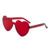 2817 Peach Heart Sunglasses, Love Sunglasses, Trendy Frameless One-Piece Sunglasses