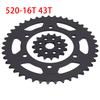 520 Chain 14T 15T 16T 43T 45T Motorcycle Sprocket Gear For Yamaha MT-03 MT-25 YZF-R25 YZF-R3 1WD-E7460-00-00 1WD-F5443-00-00
