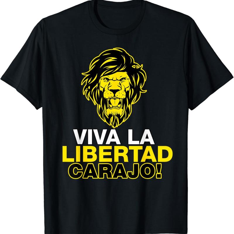 Libertarianisme Viva La Libertad Carajo Milei Presidente t-shirt S разноцветный