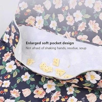 Clothing Protector Waterproof Adult Bibs Oil Proof Stain Proof Mealtime Bib Washable Adjustable Saliva Towel Elderly Care