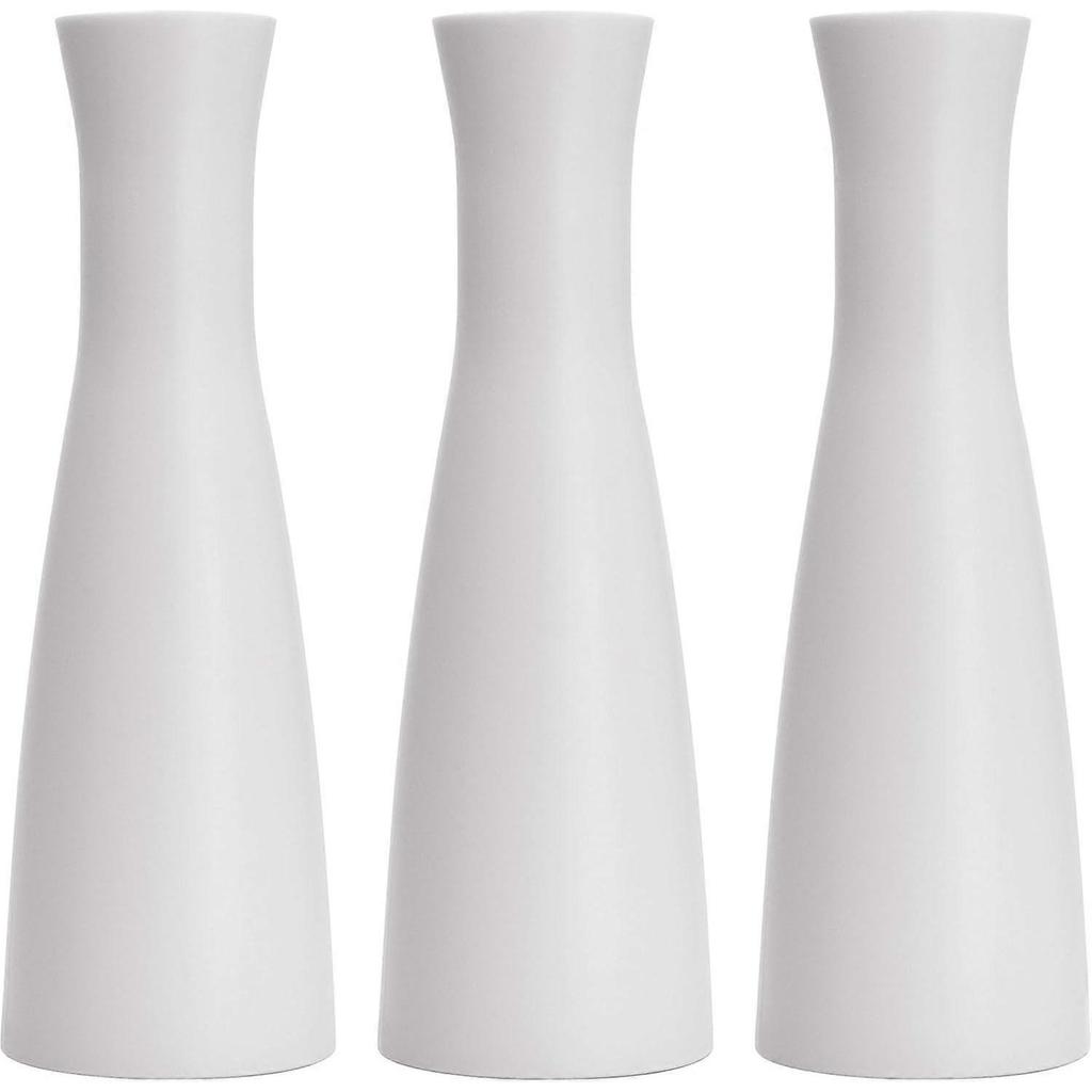 Tall Tapered Plastic Flower Vase, Small Bud, Decorative Flower Vase, Home Decoration, Centerpieces, Bouquet Arranging, Connected Tubes (Wide Vase)