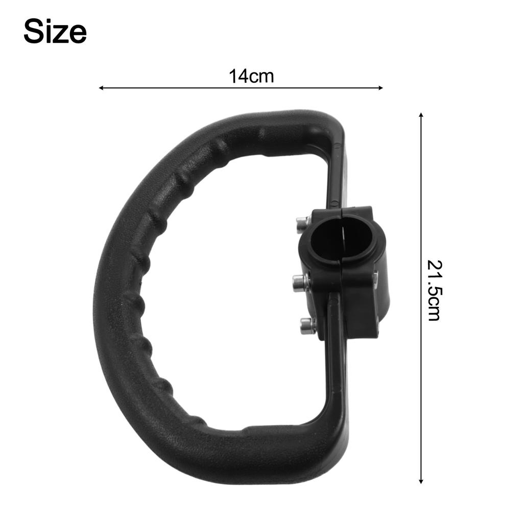 Black Handle Mounting Kit User Friendly Trimmer Accessory Loop Handle Shock Absorption Versatile Compatibility