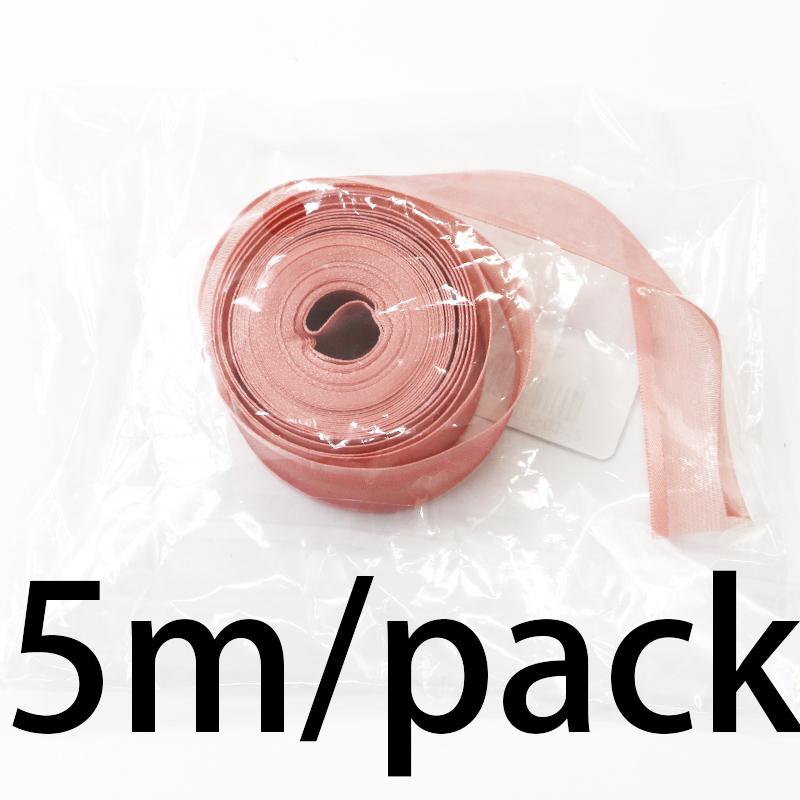 (5Meter/pack) 2.5cm Wide Edge Ribbon Organza Ribbons Wedding Party DIY Crafts Bride Accessories Gift Wrap Xmas DIY Hair