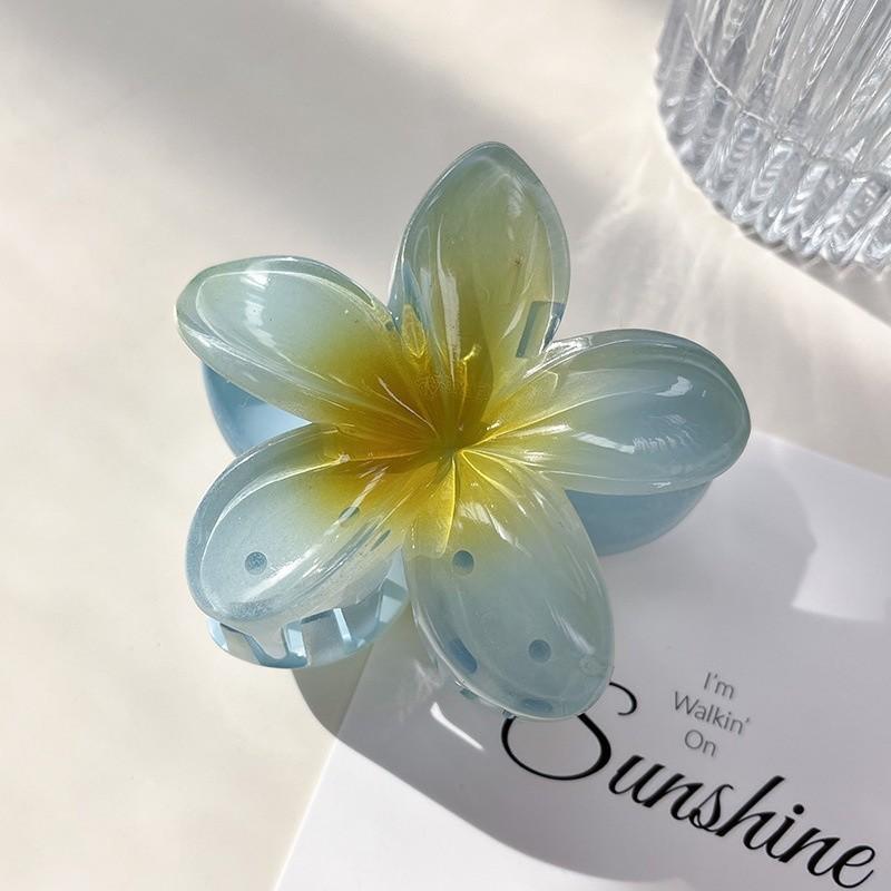 17KM Hawaiian Flower Hair Clip for Women Korean Candy Color Big Hairpin Hair Accessories