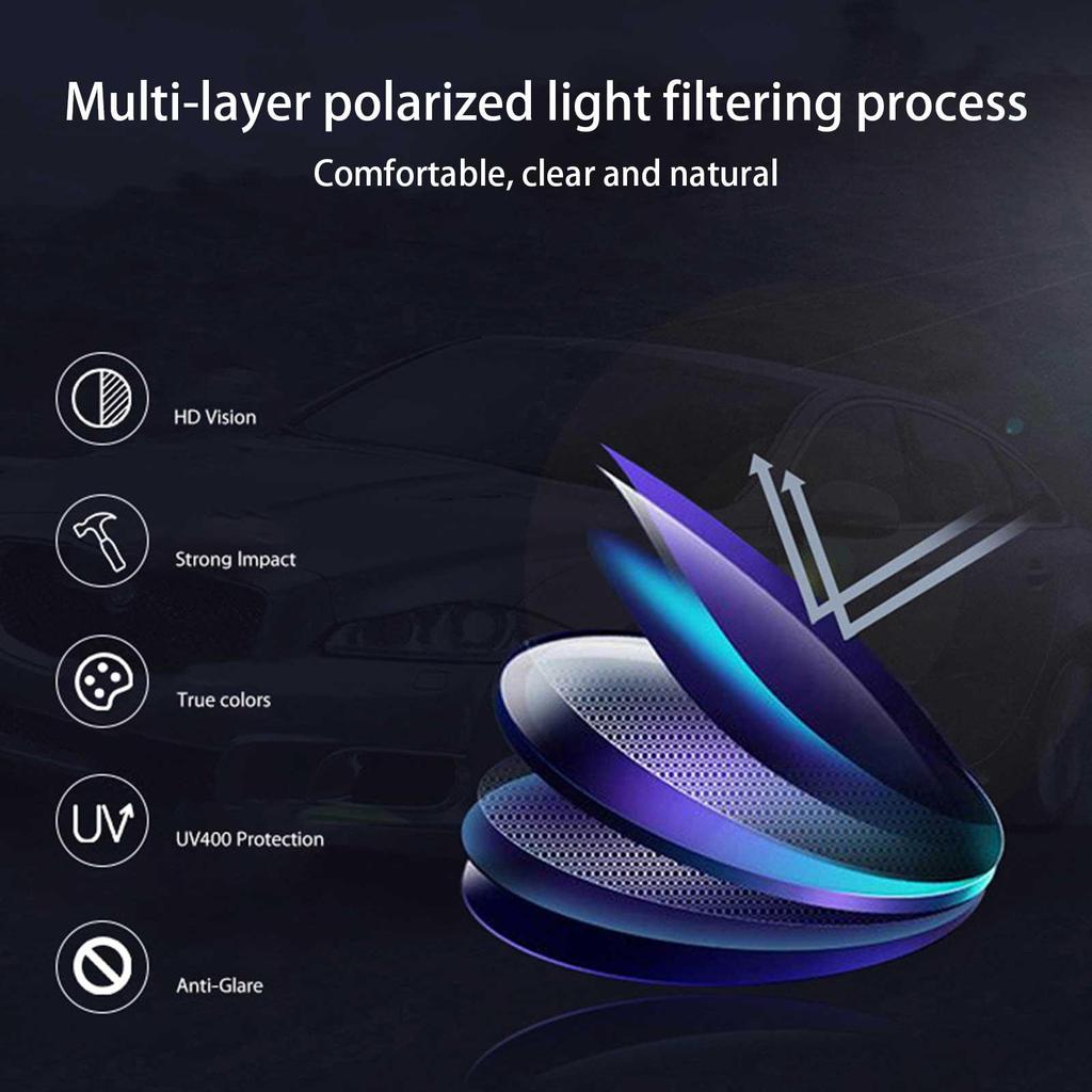Sunglass Clips For Men/women Drivers Driving Night Clips Sunglasses Goggles For Night Vision Fo J2S9