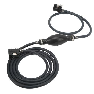 Kit Tubo Carburante Fuoribordo con Pompetta di Adescamento Manuale e Connettore per Veicolo a Motore Marino