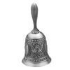 Polished Finish Metal Hand Bell Lotus Vintage Hand Bell Handbells Brass Call Bell  For Teacher