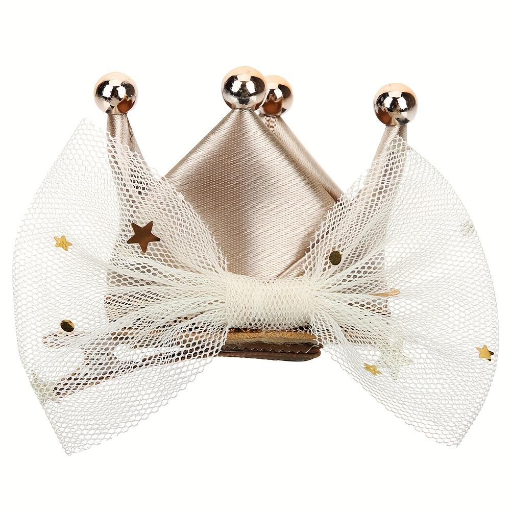 

Mini Birthday Crown Pet Dog Cat Birthday Hat Cute Accessories Pet Cosplay Cosplay Hair Clips Clips Grooming Supplies XS