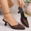 New Style Oversized Loafers with Pointed Toes and Thin Heels - Women's High-heeled Shoes