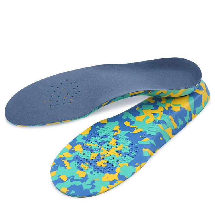 Velvet Camouflage Arch Support Insoles for Kids - Orthopedic Correction for Flat Feet