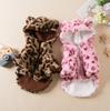 Pet clothes Winter and Spring Edition Thick Leopard Print Coat For Bulldogs Terriers Schnauzers and Small Dogs Cats Cotton coat