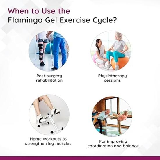 Flamingo Mini Cycle Exercise Bike Hands & Foot Workout at home Paralysis Cycle Pedal Exerciser - (Universal)