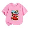 Kids Boys Girls Crew Neck Short Sleeve T Shirt, 100% Cotton